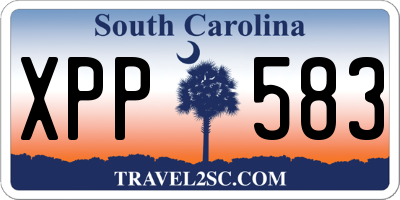 SC license plate XPP583