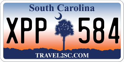 SC license plate XPP584