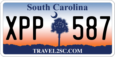 SC license plate XPP587