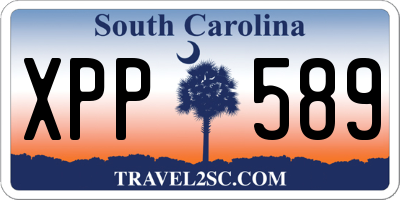 SC license plate XPP589