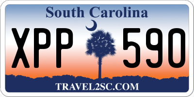 SC license plate XPP590