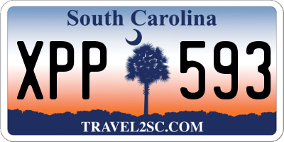 SC license plate XPP593