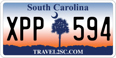 SC license plate XPP594