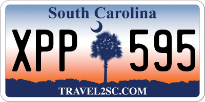 SC license plate XPP595