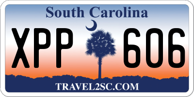 SC license plate XPP606