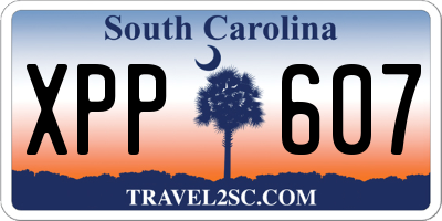 SC license plate XPP607