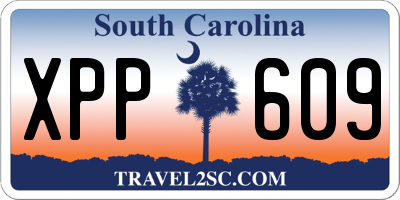 SC license plate XPP609