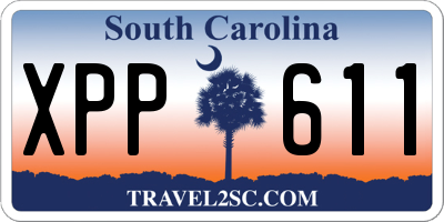 SC license plate XPP611