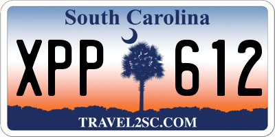 SC license plate XPP612