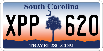 SC license plate XPP620