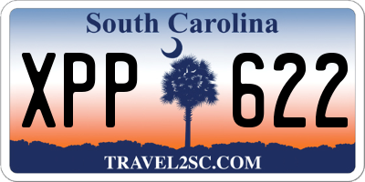 SC license plate XPP622