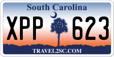 SC license plate XPP623
