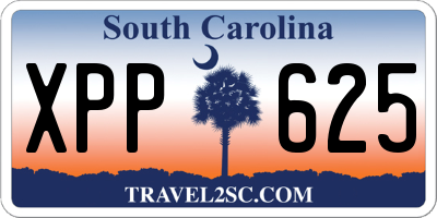 SC license plate XPP625