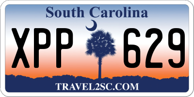 SC license plate XPP629