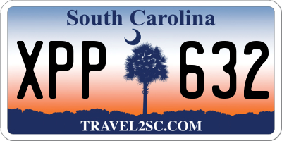 SC license plate XPP632