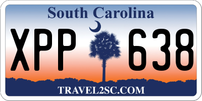 SC license plate XPP638