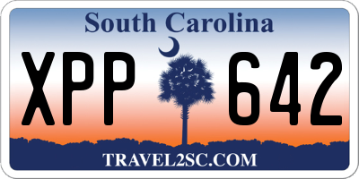SC license plate XPP642
