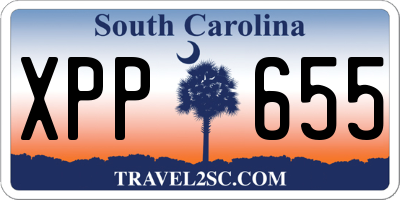 SC license plate XPP655