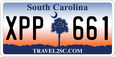 SC license plate XPP661