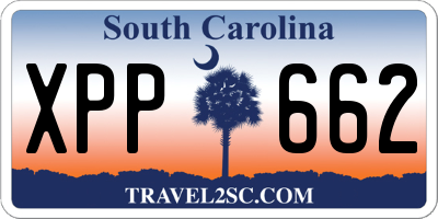 SC license plate XPP662
