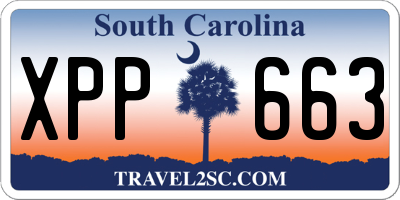 SC license plate XPP663
