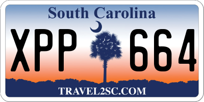 SC license plate XPP664