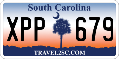 SC license plate XPP679