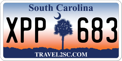 SC license plate XPP683