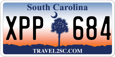 SC license plate XPP684