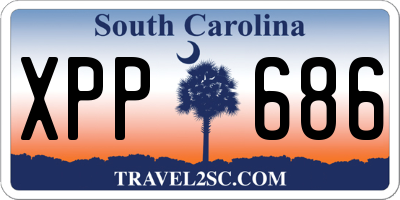 SC license plate XPP686