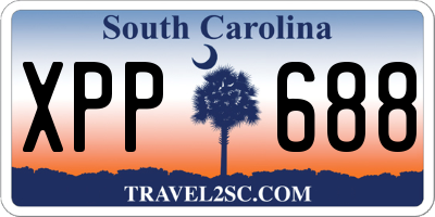 SC license plate XPP688
