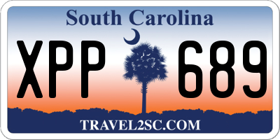 SC license plate XPP689