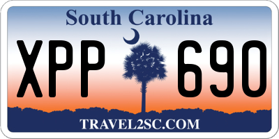 SC license plate XPP690