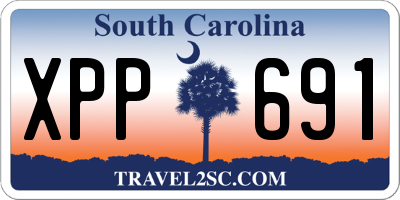 SC license plate XPP691