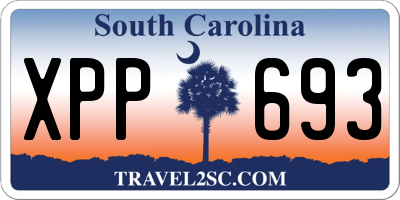 SC license plate XPP693