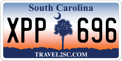 SC license plate XPP696
