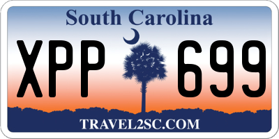 SC license plate XPP699