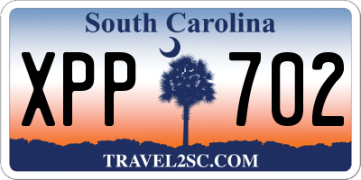 SC license plate XPP702