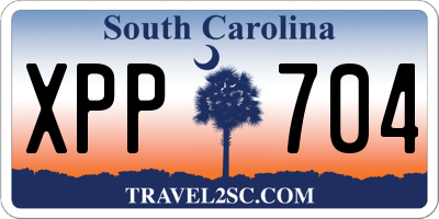 SC license plate XPP704