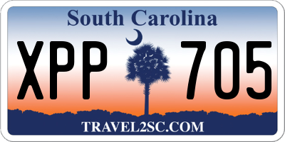 SC license plate XPP705