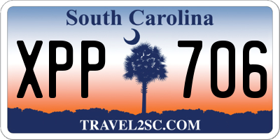 SC license plate XPP706