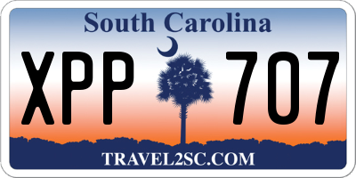 SC license plate XPP707