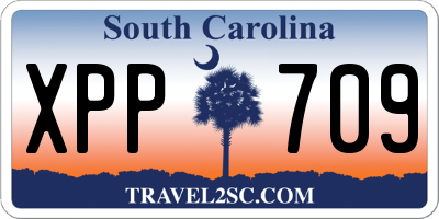 SC license plate XPP709