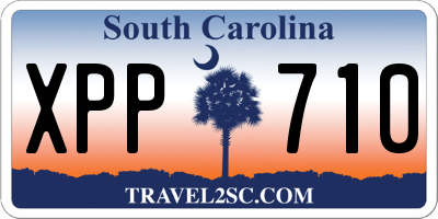 SC license plate XPP710