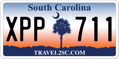 SC license plate XPP711