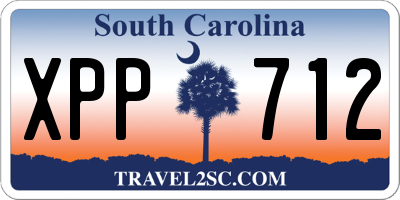 SC license plate XPP712