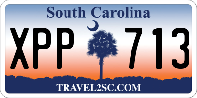 SC license plate XPP713