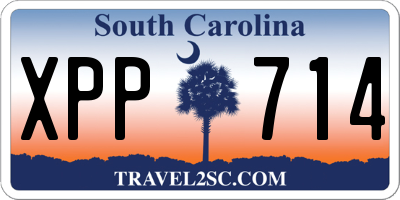 SC license plate XPP714
