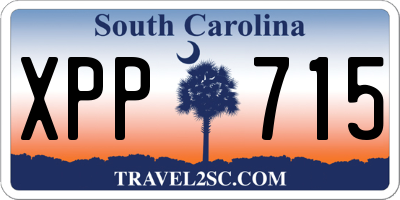 SC license plate XPP715