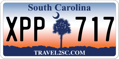 SC license plate XPP717